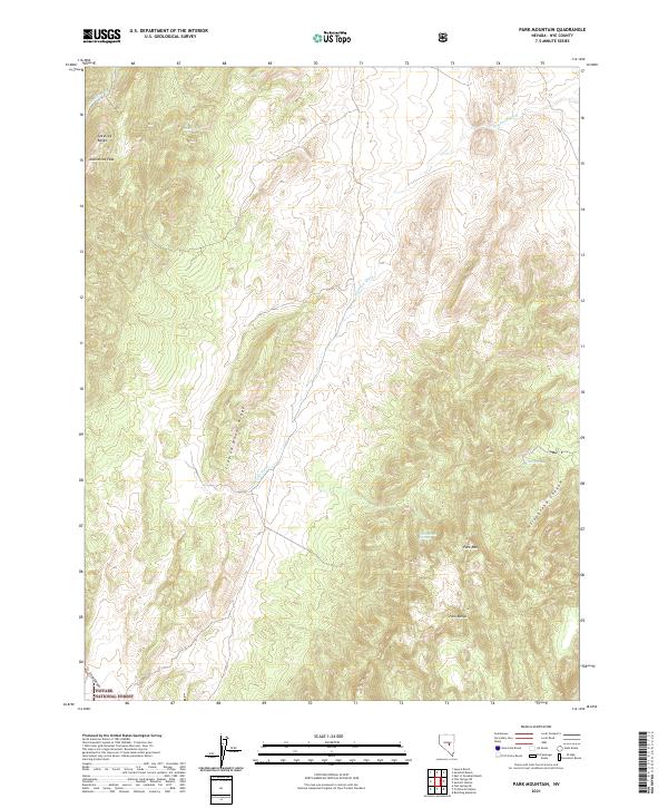 Park Mountain, NV — USGS 7.5-minute topo (2021)