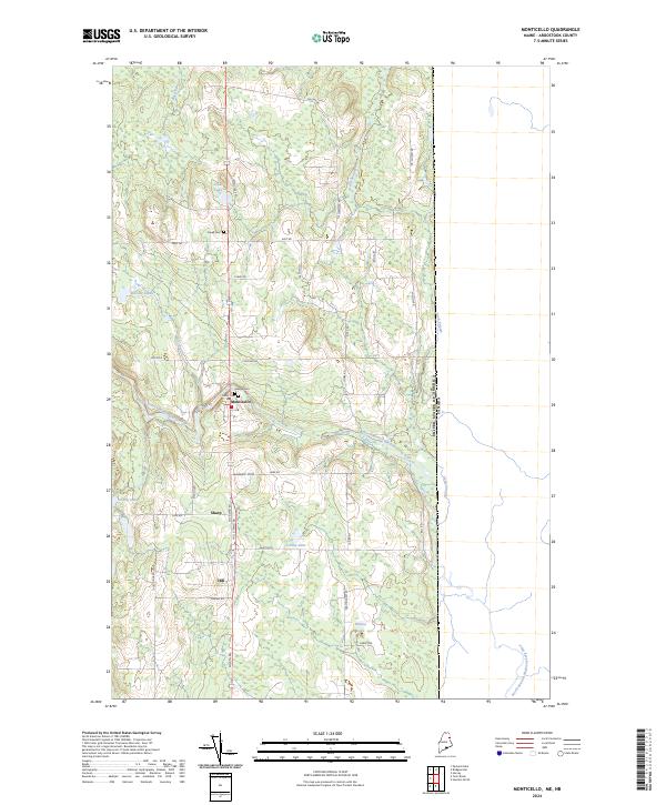 Monticello, ME-NB — USGS 7.5-minute topo (2024)