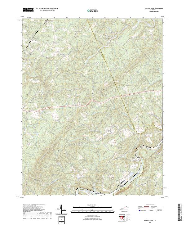Buffalo Ridge, VA — USGS 7.5-minute topo (2022)