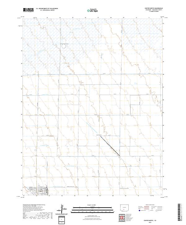Center North, CO — USGS 7.5-minute topo (2022)