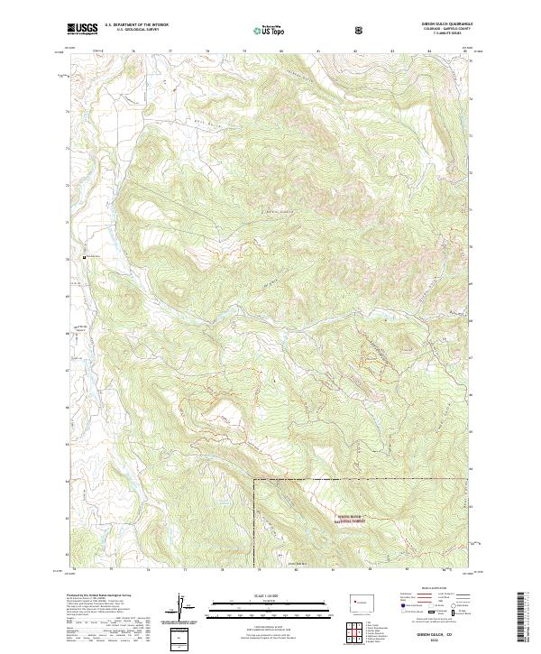Gibson Gulch, CO — USGS 7.5-minute topo (2022)