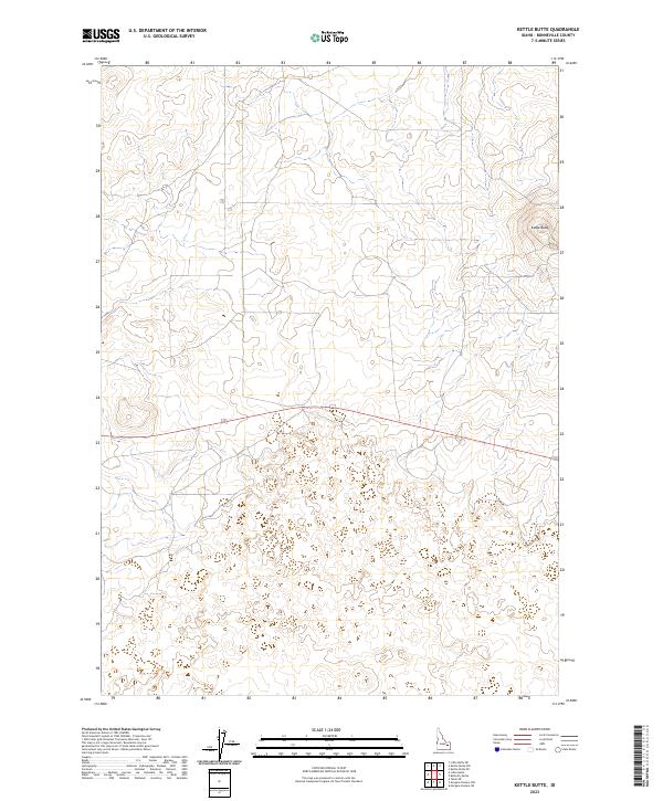 Kettle Butte, ID — USGS 7.5-minute topo (2023)
