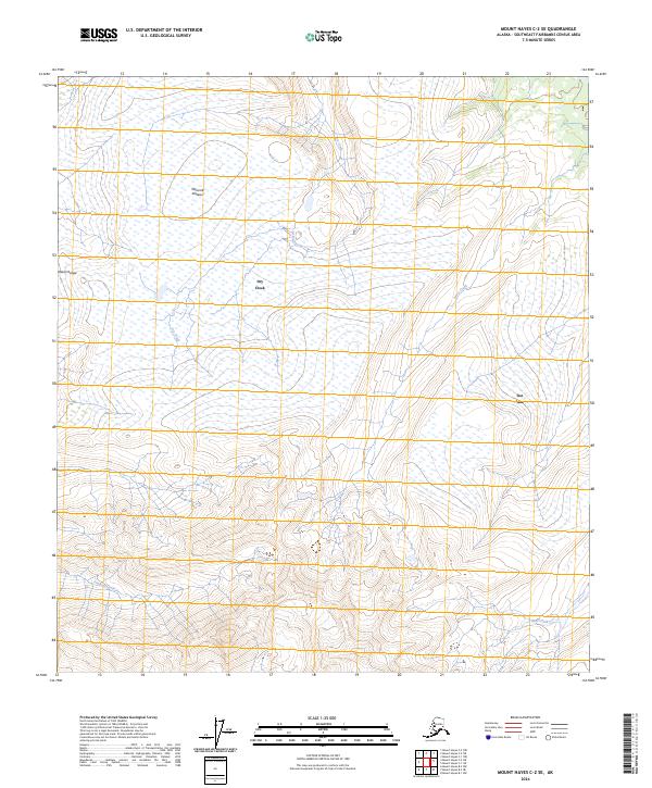 Mount Hayes C-2 SE, AK — USGS 7.5-minute topo (2024)