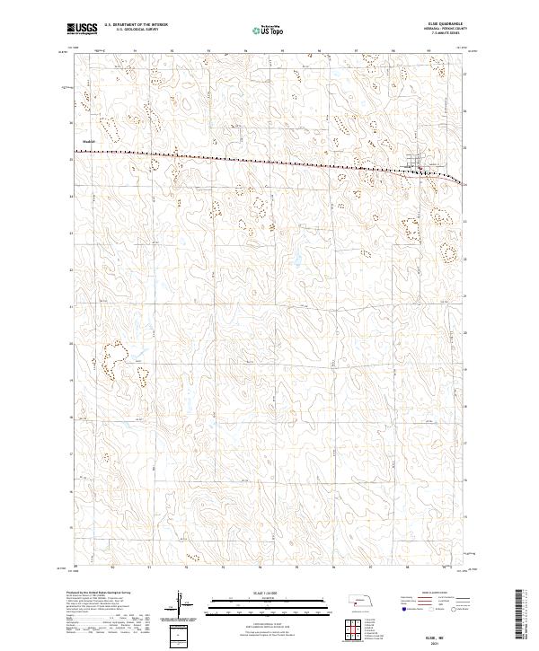 Elsie, NE — USGS 7.5-minute topo (2021)