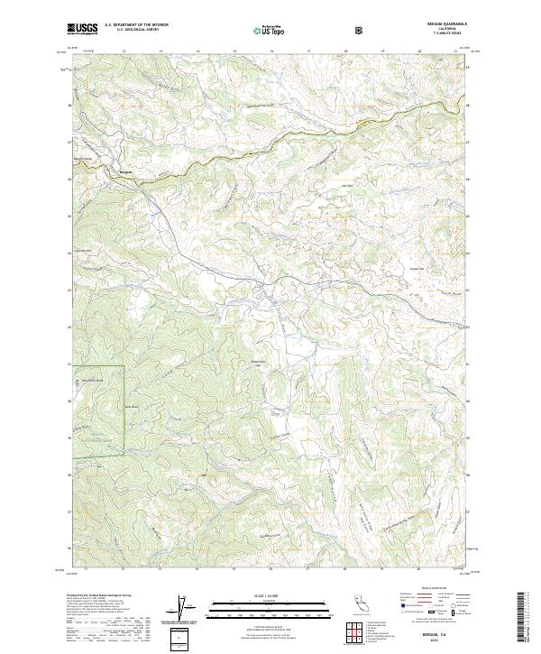 Beegum, CA — USGS 7.5-minute topo (2023)