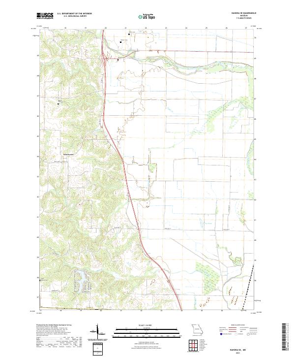 Kahoka SE, MO — USGS 7.5-minute topo (2021)