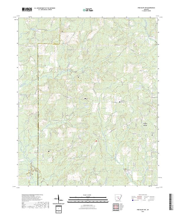 Pine Bluff NW, AR — USGS 7.5-minute topo (2024)