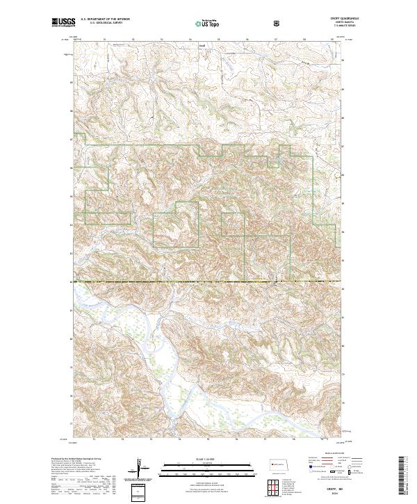 Croff, ND — USGS 7.5-minute topo (2024)
