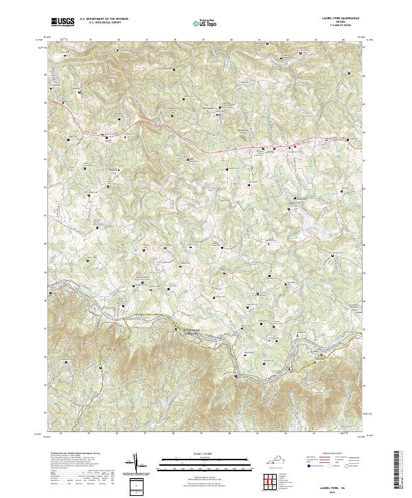 Laurel Fork, VA — USGS 7.5-minute topo (2022)