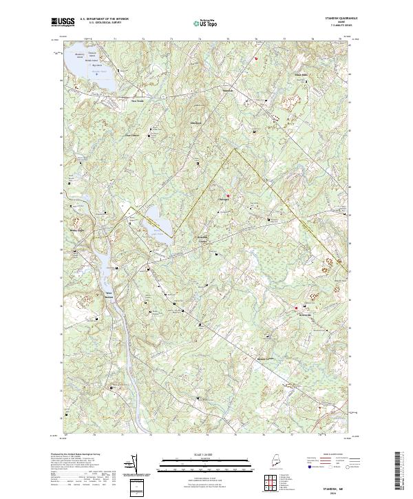 Standish, ME — USGS 7.5-minute topo (2024)