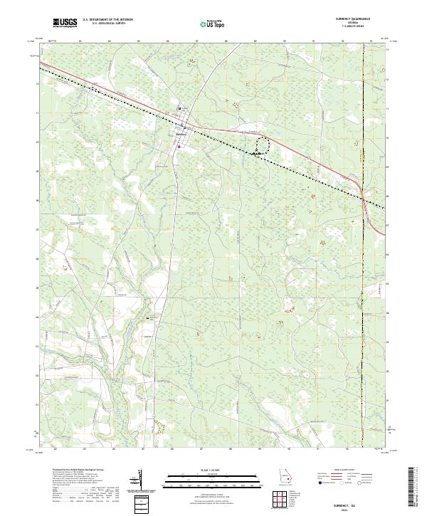 Surrency, GA — USGS 7.5-minute topo (2024)