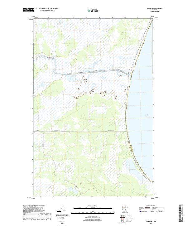 Berner NE, MN — USGS 7.5-minute topo (2022)