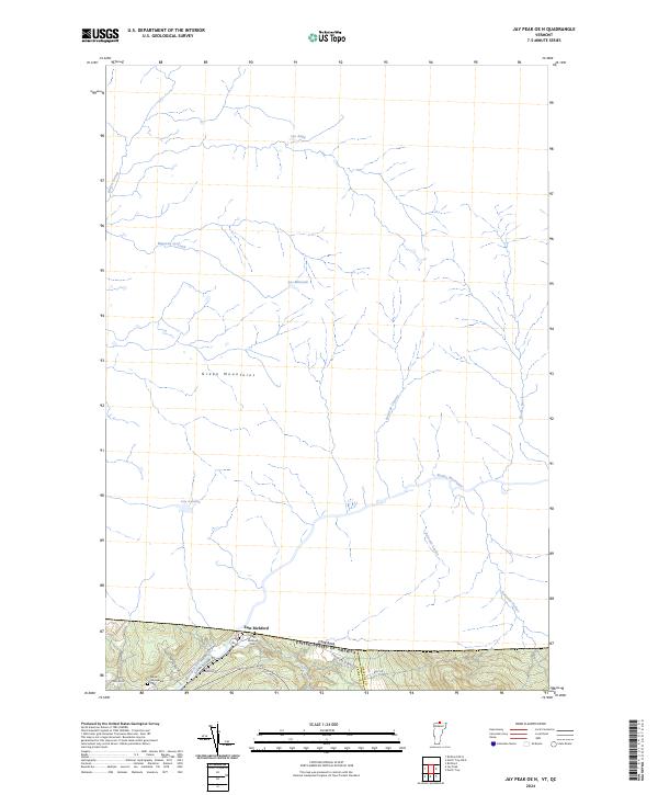 Jay Peak OE N, VT-QC — USGS 7.5-minute topo (2024)
