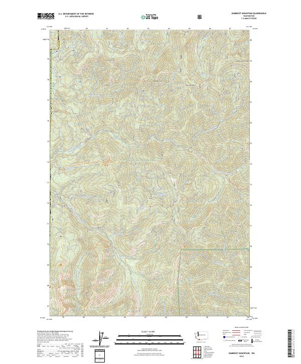 Gumboot Mountain, WA — USGS 7.5-minute topo (2023)