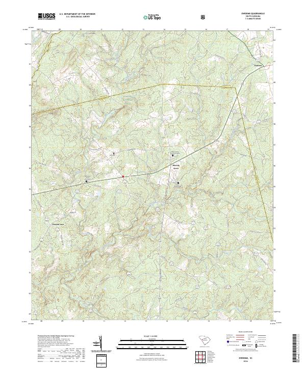 Owdoms, SC — USGS 7.5-minute topo (2024)