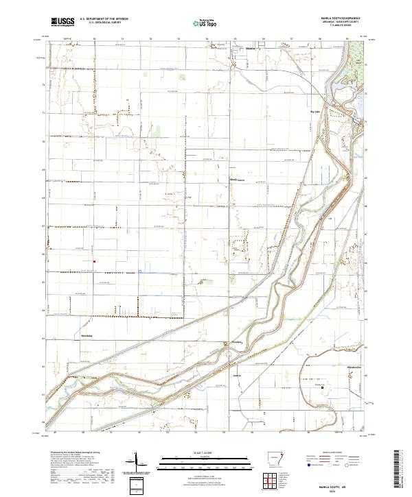 Manila South, AR — USGS 7.5-minute topo (2024)