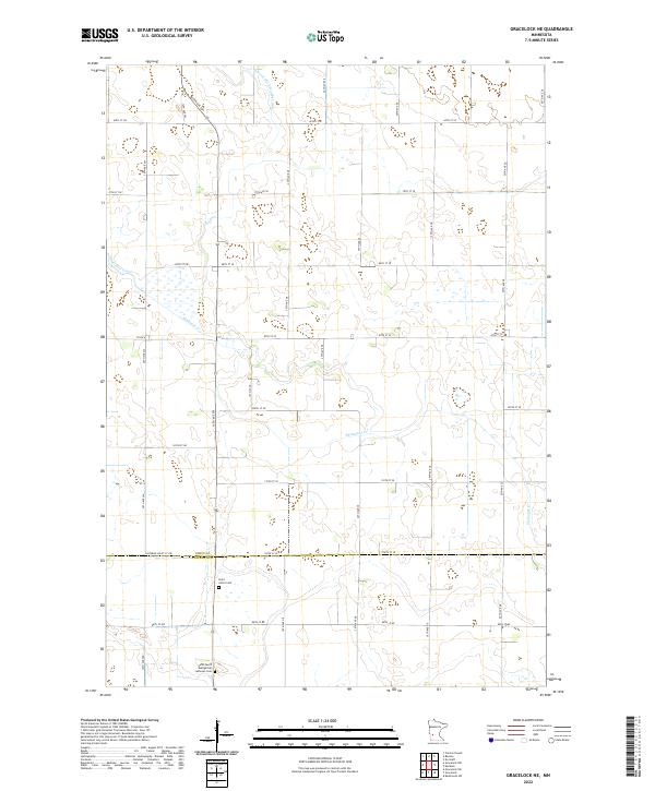 Gracelock NE, MN — USGS 7.5-minute topo (2022)
