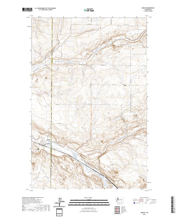 Marlin, WA — USGS 7.5-minute topo (2023)