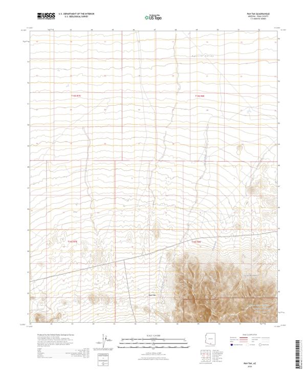 Pan Tak, AZ — USGS 7.5-minute topo (2026)