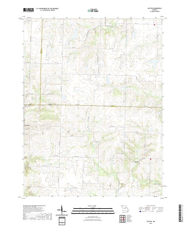 Hatton, MO — USGS 7.5-minute topo (2021)