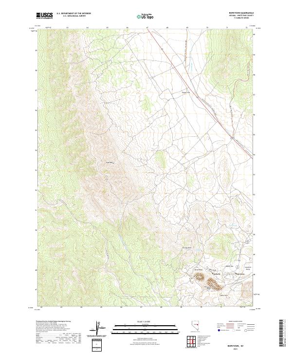 Riepetown, NV — USGS 7.5-minute topo (2021)