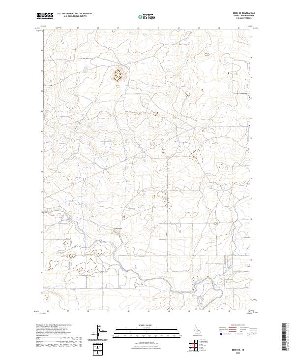 Eden NE, ID — USGS 7.5-minute topo (2023)