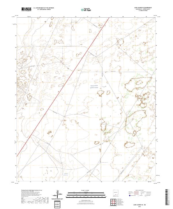 Lake Lucero SE, NM — USGS 7.5-minute topo (2023)