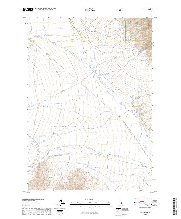 Mulkey Bar, ID — USGS 7.5-minute topo (2023)