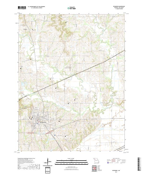 Richmond, MO — USGS 7.5-minute topo (2021)