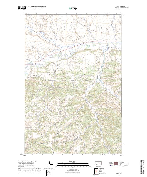 Gage, MT — USGS 7.5-minute topo (2024)