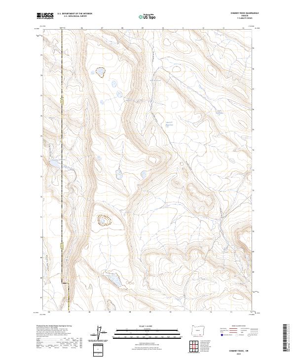Chimney Rock, OR — USGS 7.5-minute topo (2023)