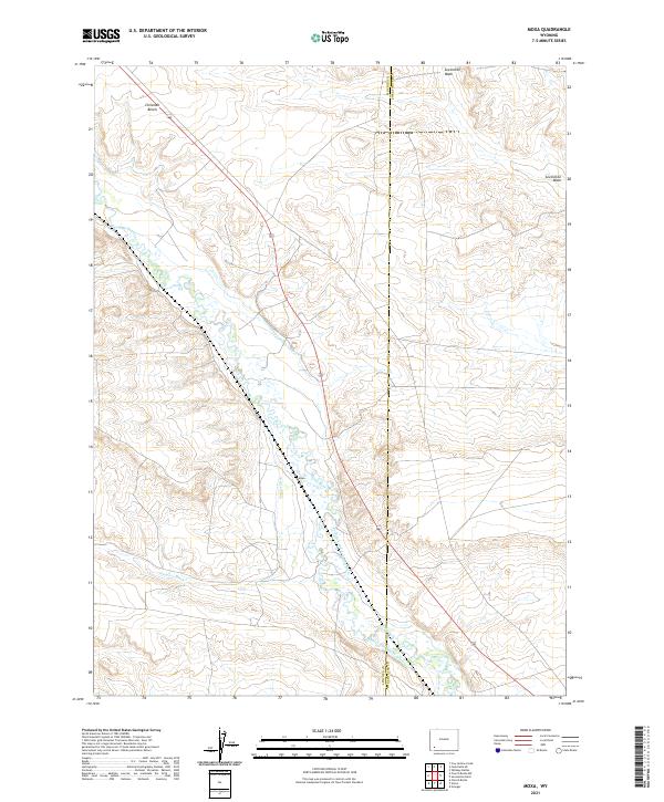 Moxa, WY — USGS 7.5-minute topo (2021)