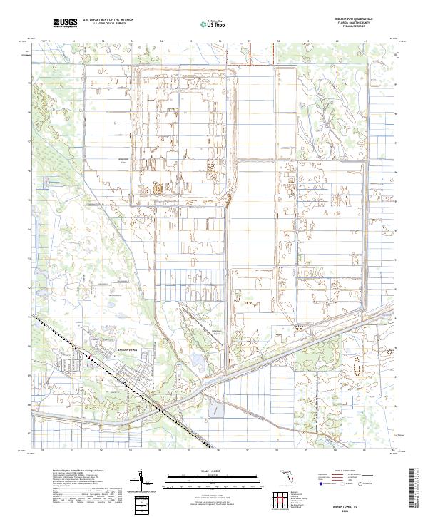 Indiantown, FL — USGS 7.5-minute topo (2024)