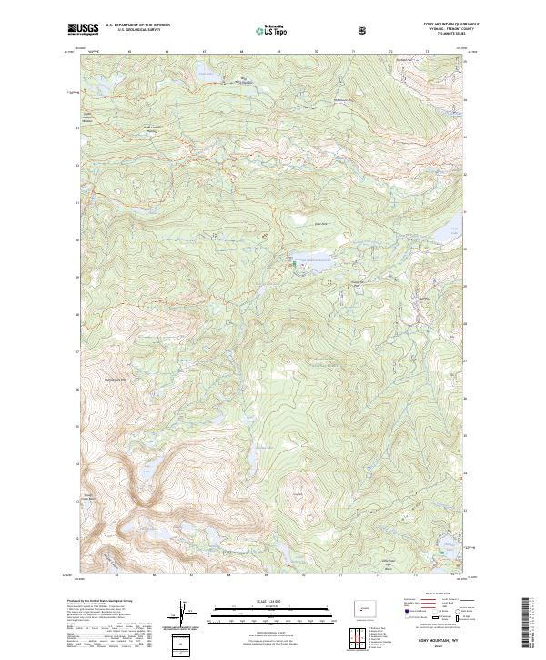 Cony Mountain, WY — USGS 7.5-minute topo (2023)