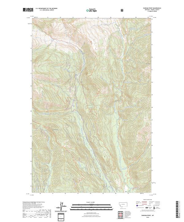 Dunham Point, MT — USGS 7.5-minute topo (2024)