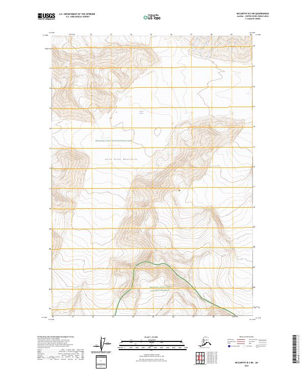 McCarthy B-2 NE, AK — USGS 7.5-minute topo (2023)