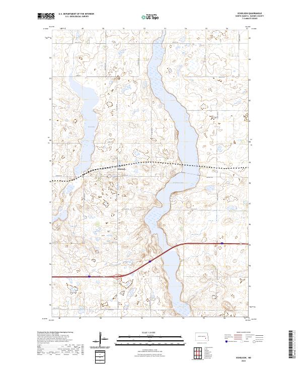 Eckelson, ND — USGS 7.5-minute topo (2024)