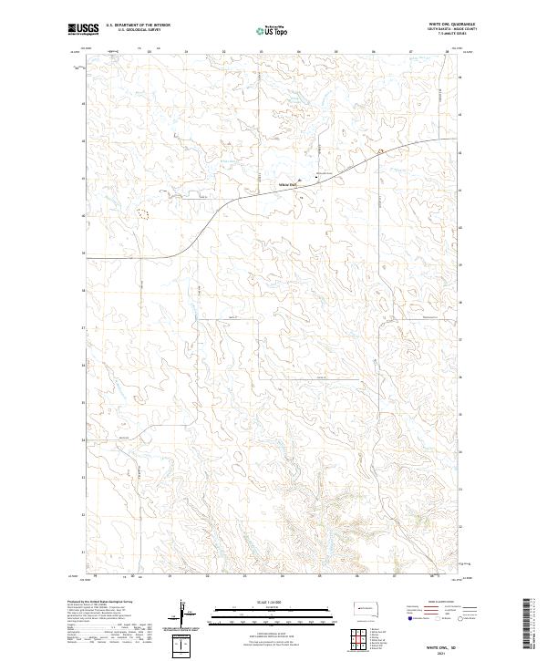 White Owl, SD — USGS 7.5-minute topo (2021)
