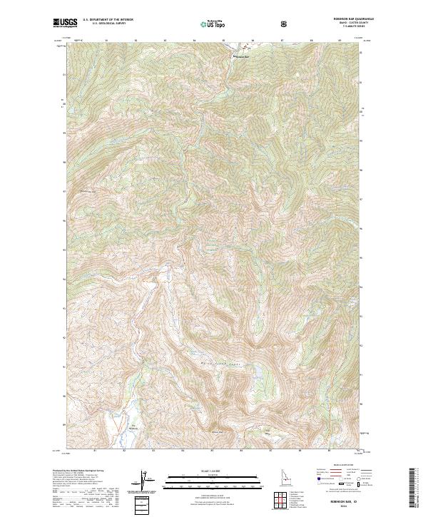 Robinson Bar, ID — USGS 7.5-minute topo (2024)