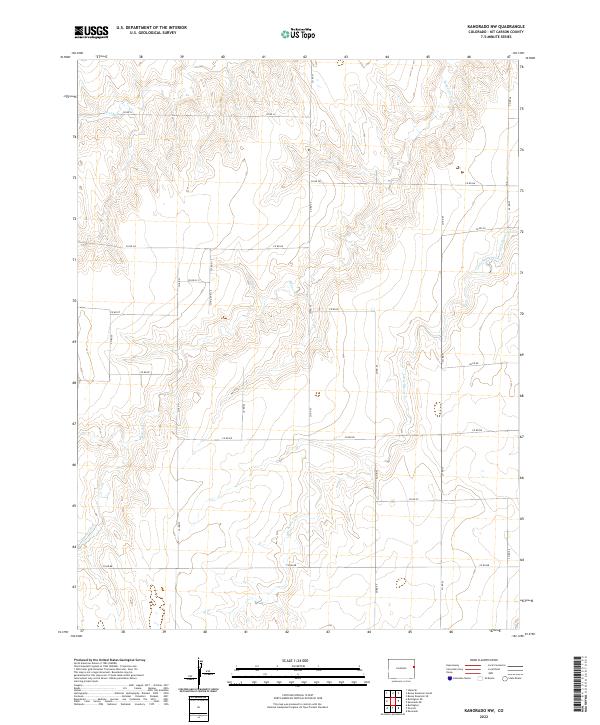 Kanorado NW, CO — USGS 7.5-minute topo (2022)