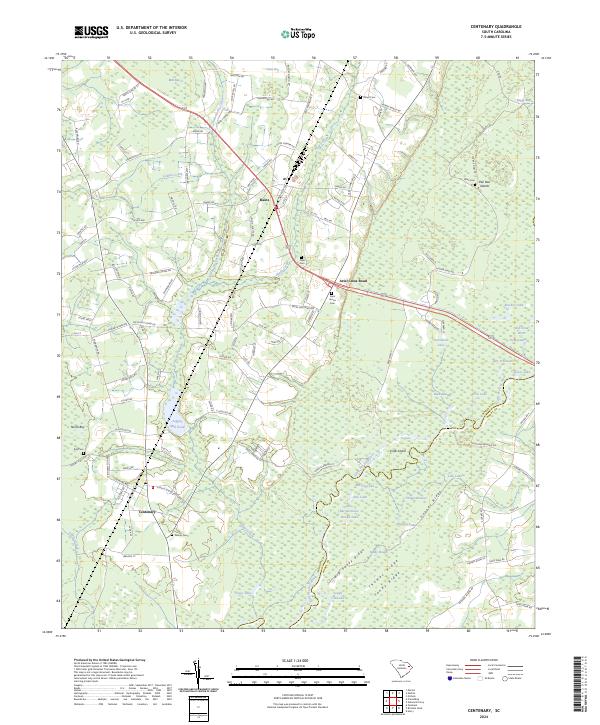Centenary, SC — USGS 7.5-minute topo (2024)