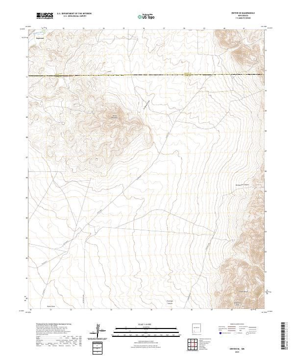 Dwyer SE, NM — USGS 7.5-minute topo (2023)