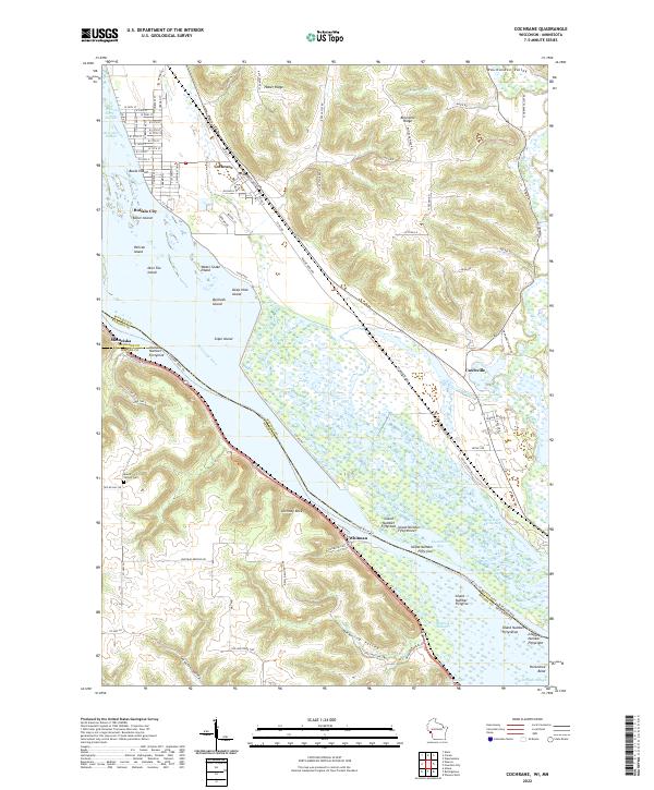 Cochrane, WI-MN — USGS 7.5-minute topo (2022)