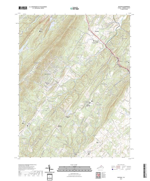 Hayfield, VA — USGS 7.5-minute topo (2022)
