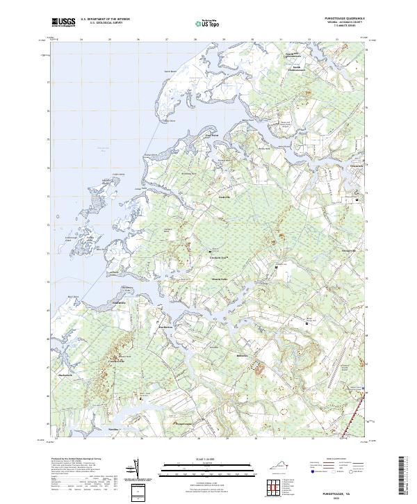 Pungoteague, VA — USGS 7.5-minute topo (2022)