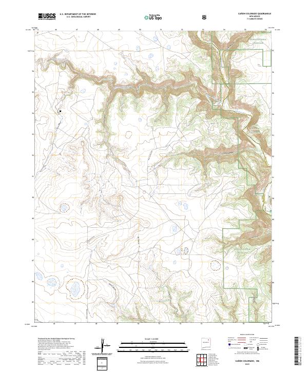 Canon Colorado, NM — USGS 7.5-minute topo (2023)