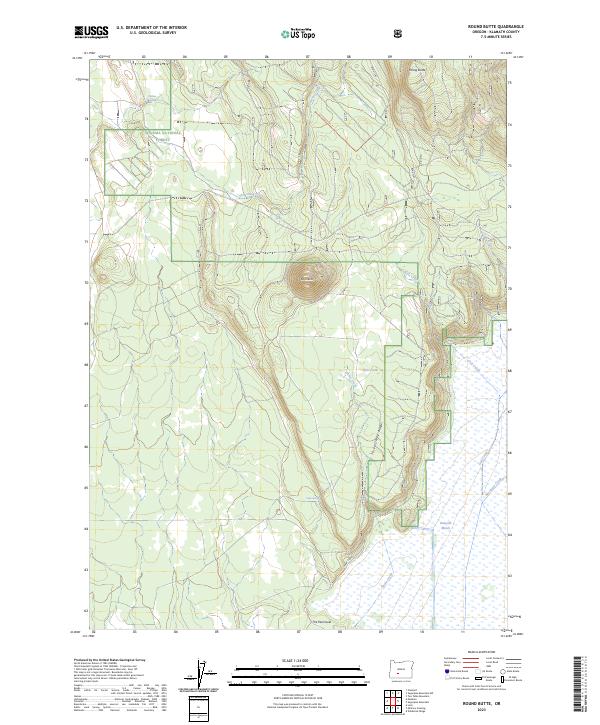 Round Butte, OR — USGS 7.5-minute topo (2023)
