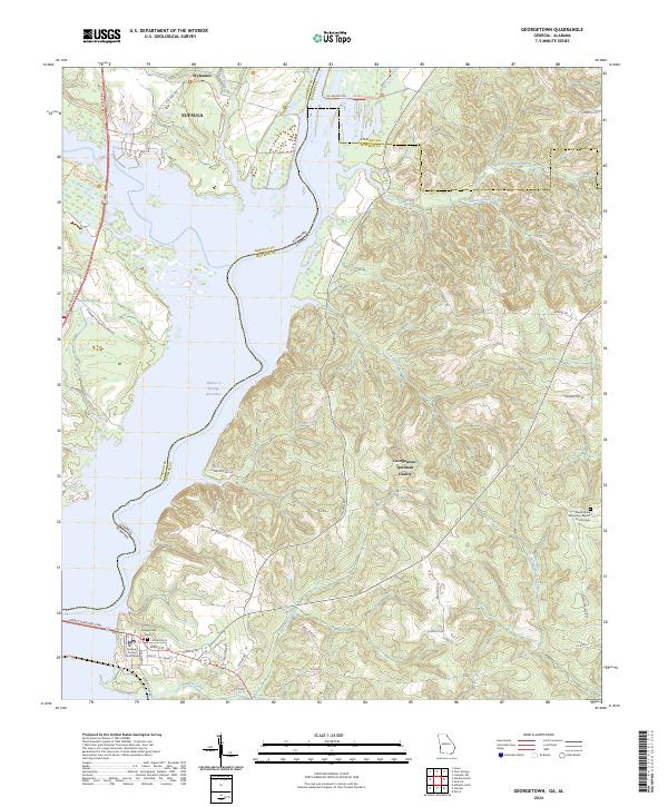Georgetown, GA-AL — USGS 7.5-minute topo (2024)