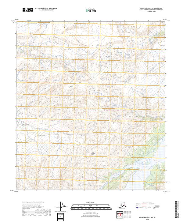 Mount Hayes C-3 NW, AK — USGS 7.5-minute topo (2024)