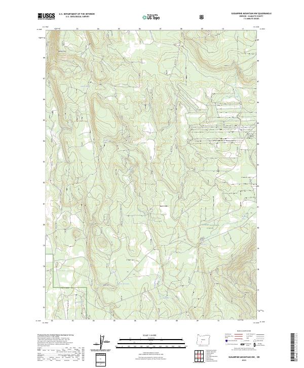 Sugarpine Mountain NW, OR — USGS 7.5-minute topo (2023)